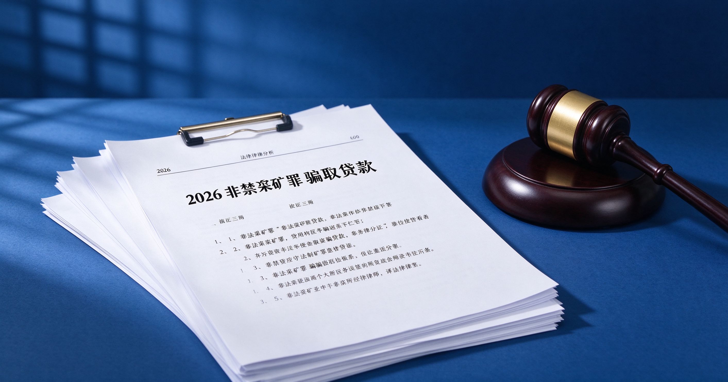 非法采矿罪、骗取贷款等法律问题解析