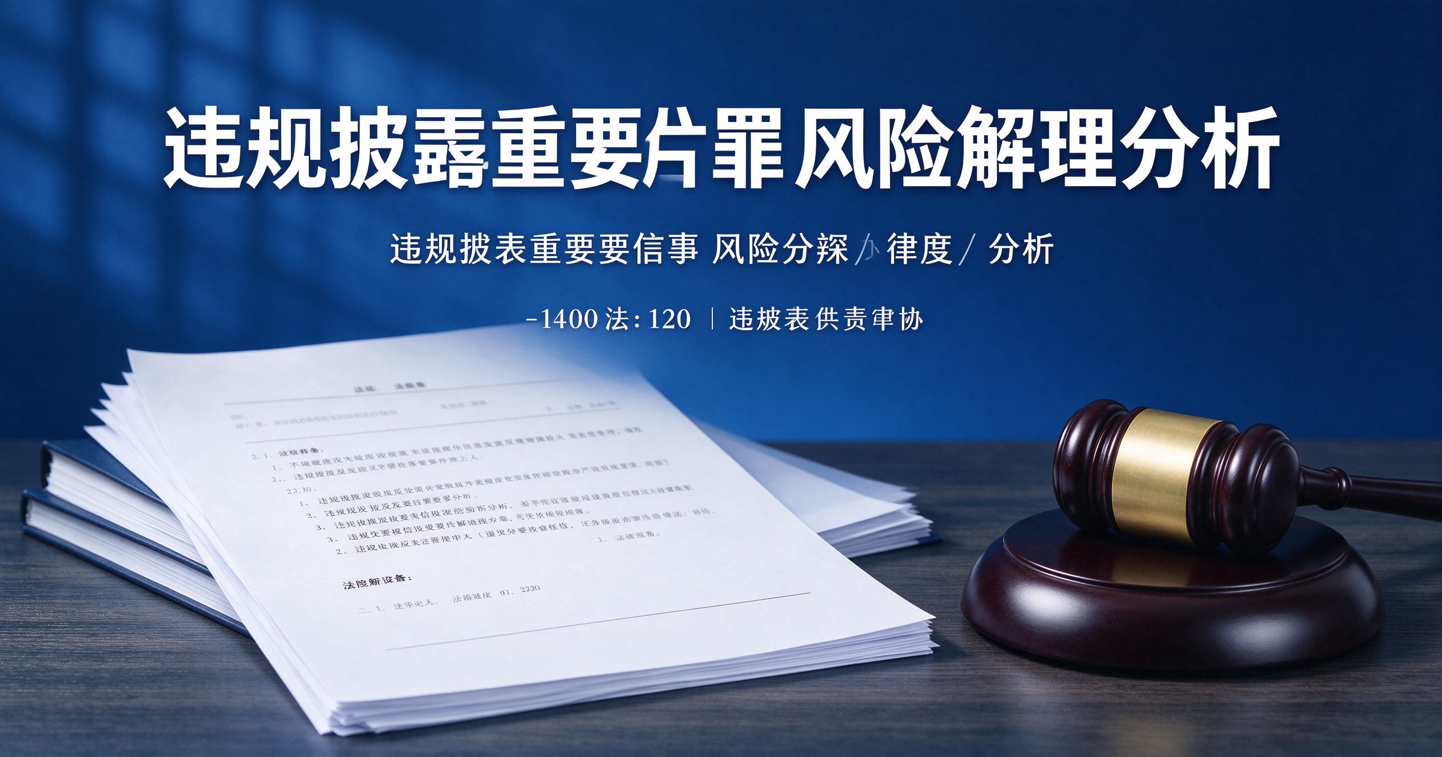 违规披露重要信息罪的风险解析与的深度剖析