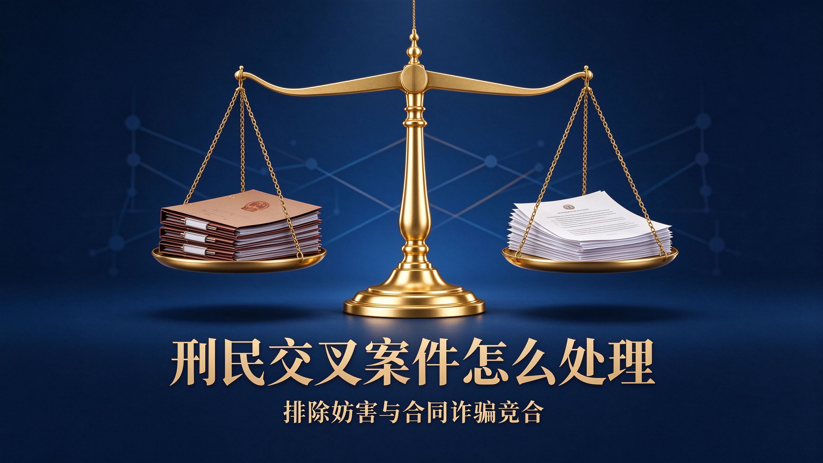 刑民交叉案件怎么处理:排除妨害与合同诈骗竞合的法律路径