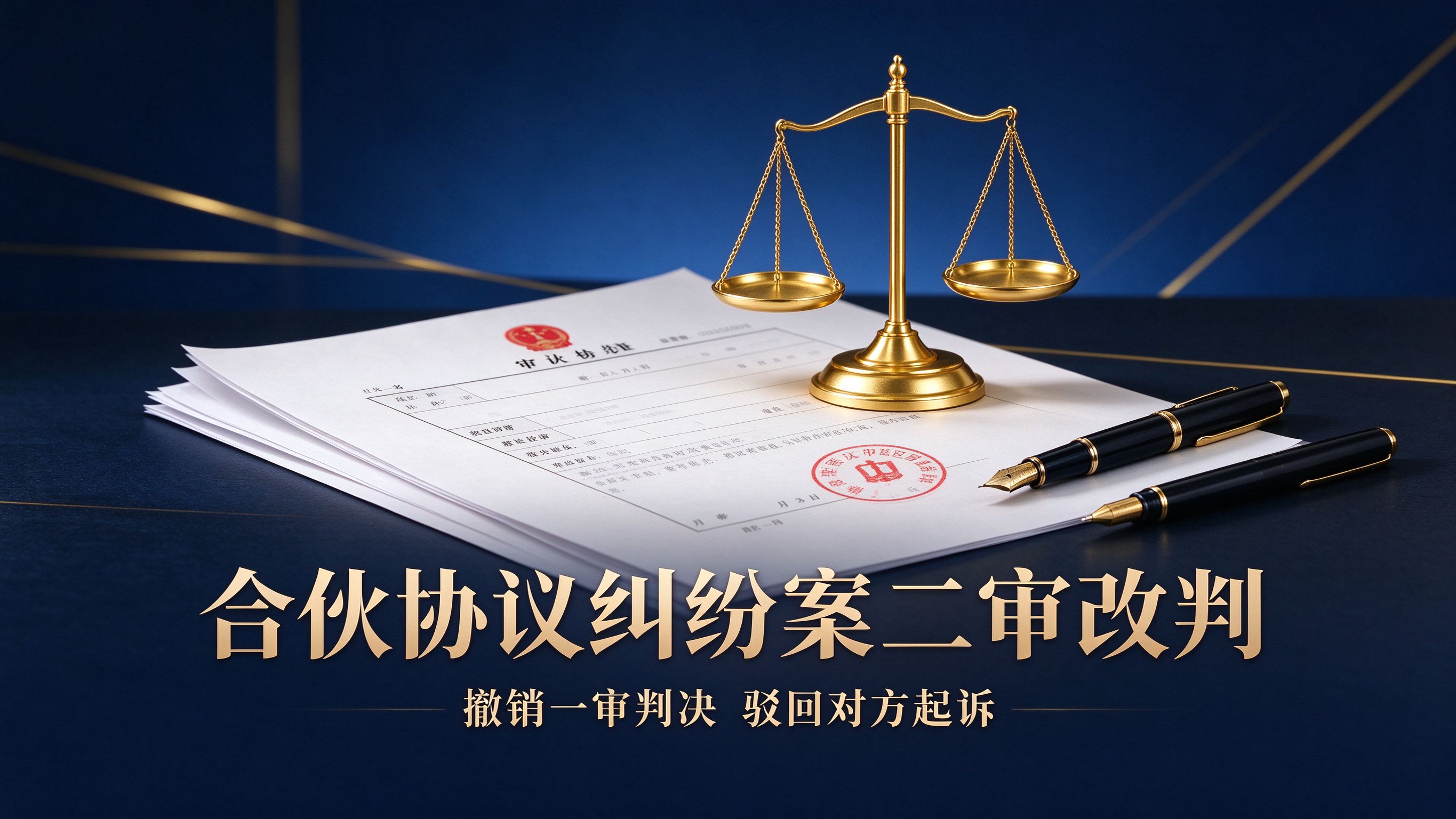 北京合伙协议纠纷案二审改判:撤销一审判决,驳回对方全部起诉
