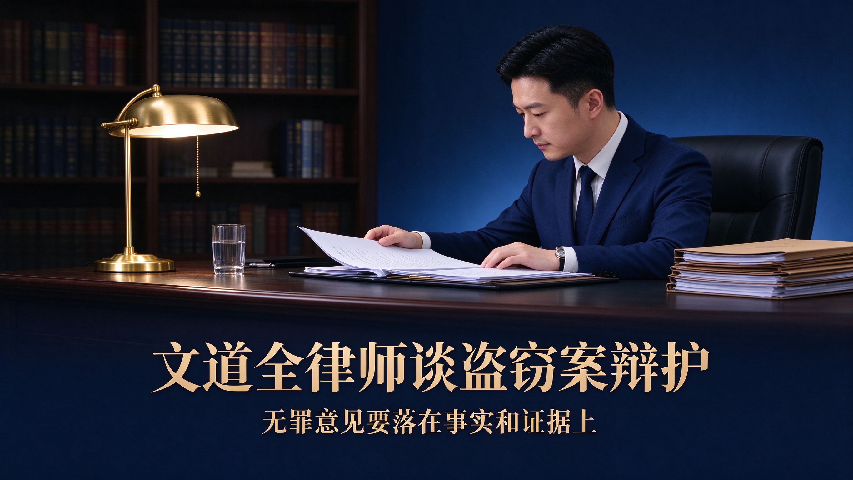 谈盗窃案辩护:无罪意见要落在事实和证据上
