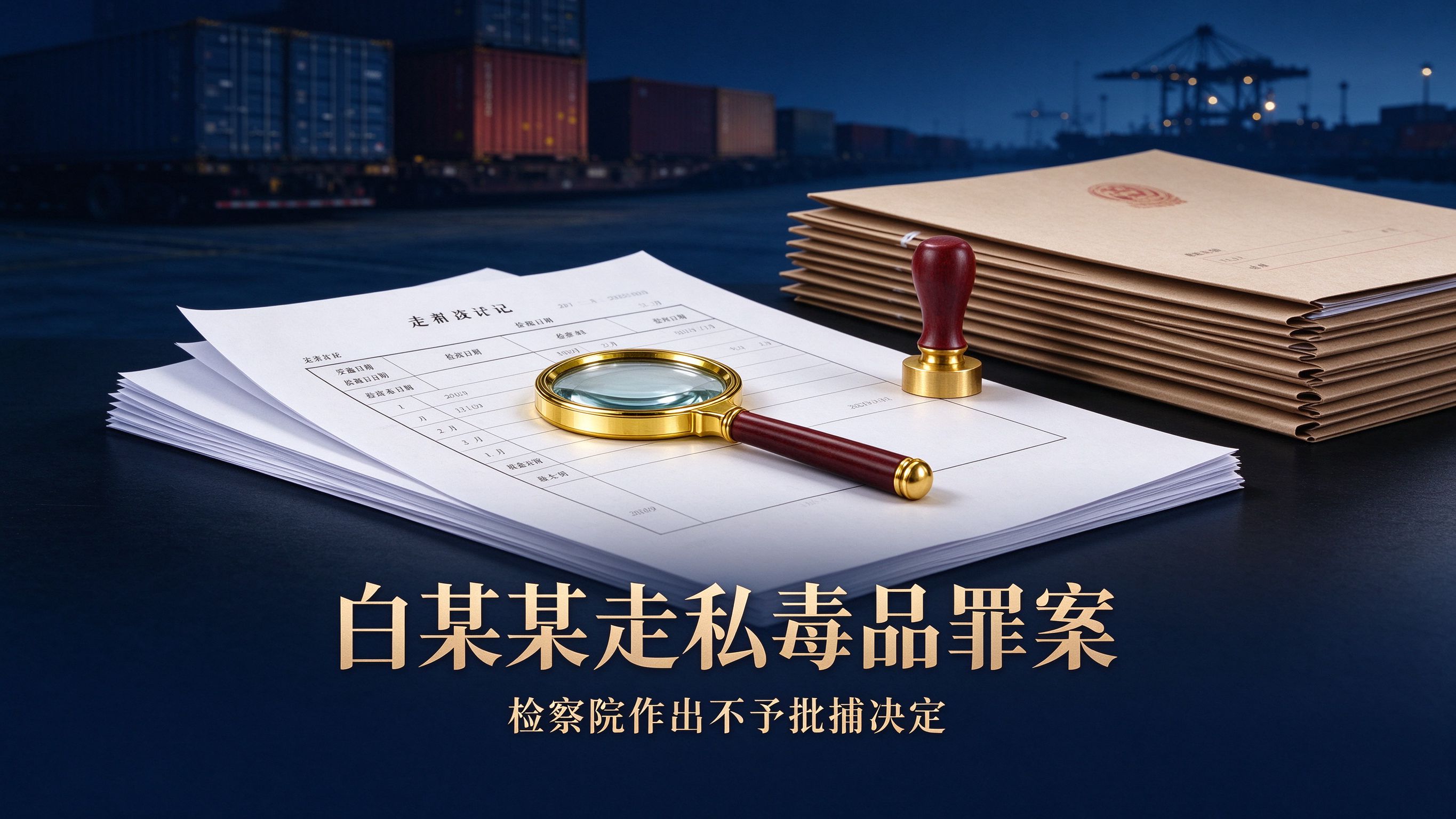 白某某涉嫌走私毒品罪案:检察院作出不予批捕决定
