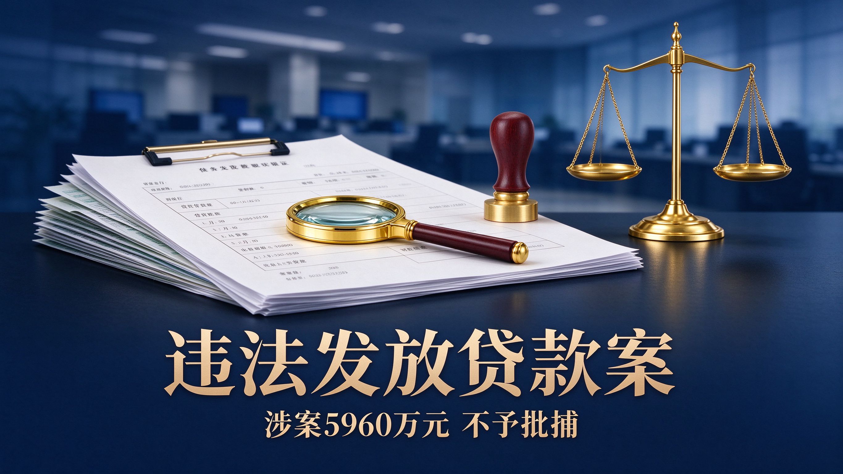 彭鑫律师谈违法发放贷款案:5960万元的案子,先看审查程序走了没有