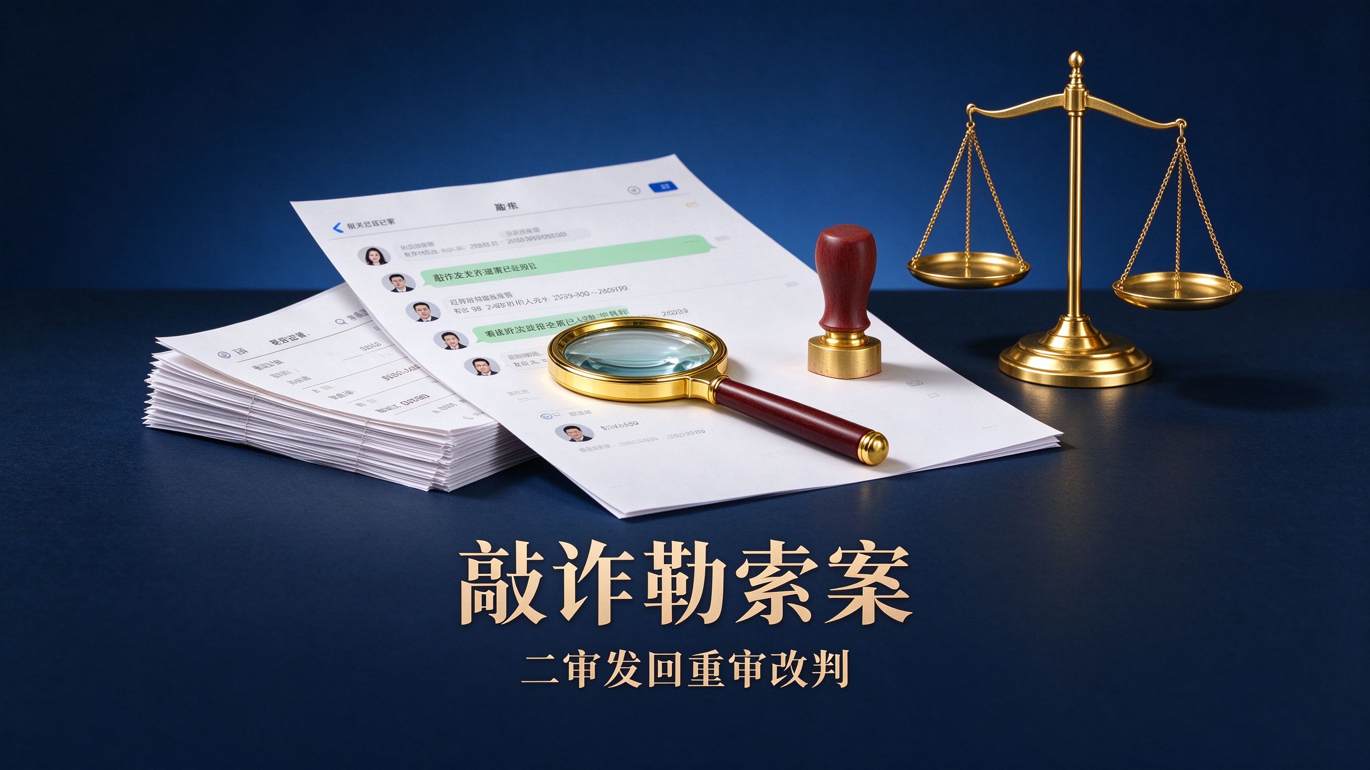 营口敲诈勒索案:一审败诉后上诉,二审胜诉发回重审改判