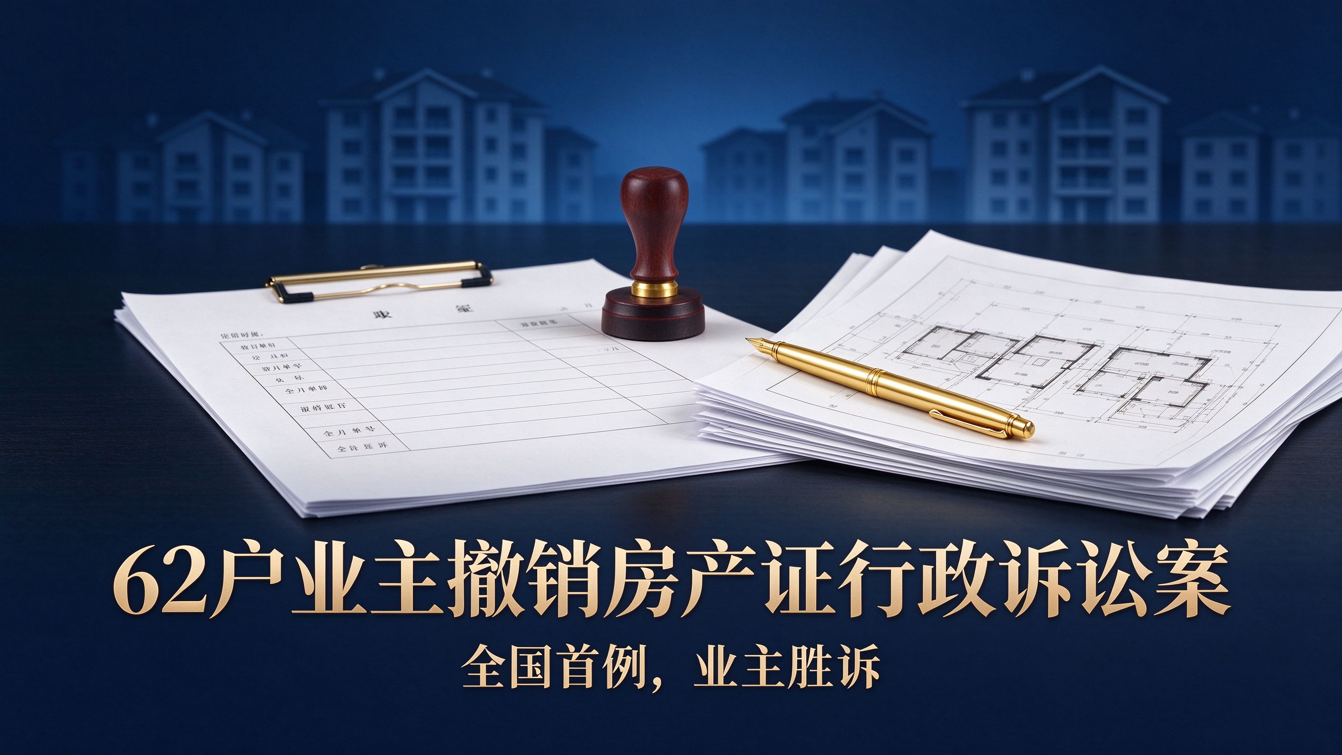 62户业主撤销房产证行政诉讼案：房屋面积缩水，全国首例