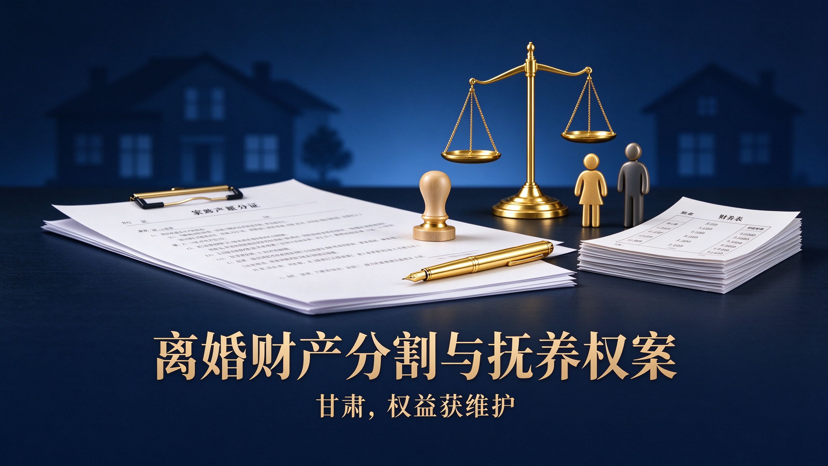 离婚财产分割与抚养权纠纷案：甘肃某女士，权益获维护